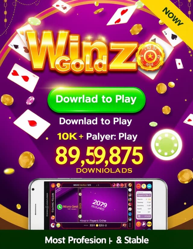 Winzo Gold Banner